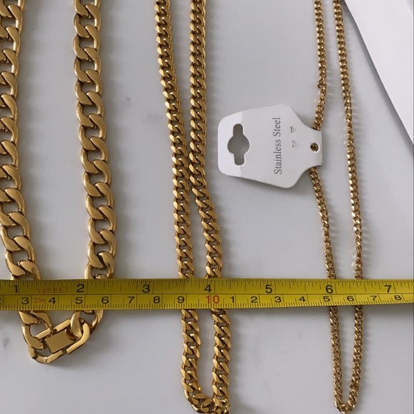 Cuban chain set of 3 - Picture 3 of 4
